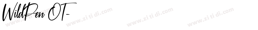WildPen OT字体转换